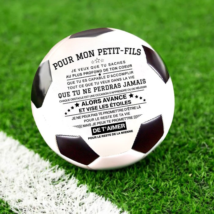 Pour mon Petit-fils - Ballon de football unique avec un message spécial