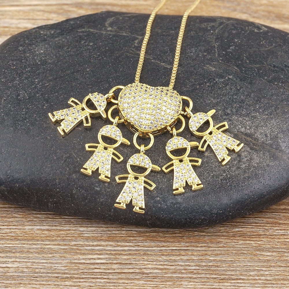 Collar Amor de Mamá - 1 a 5 colgantes - Moroveta