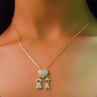 Collar Amor de Mamá - 1 a 5 colgantes - Moroveta