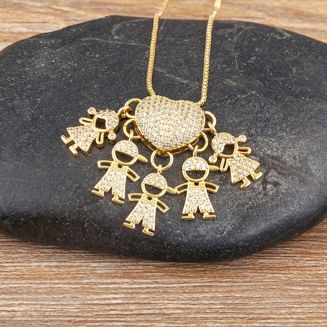 Collar Amor de Mamá - 1 a 5 colgantes - Moroveta