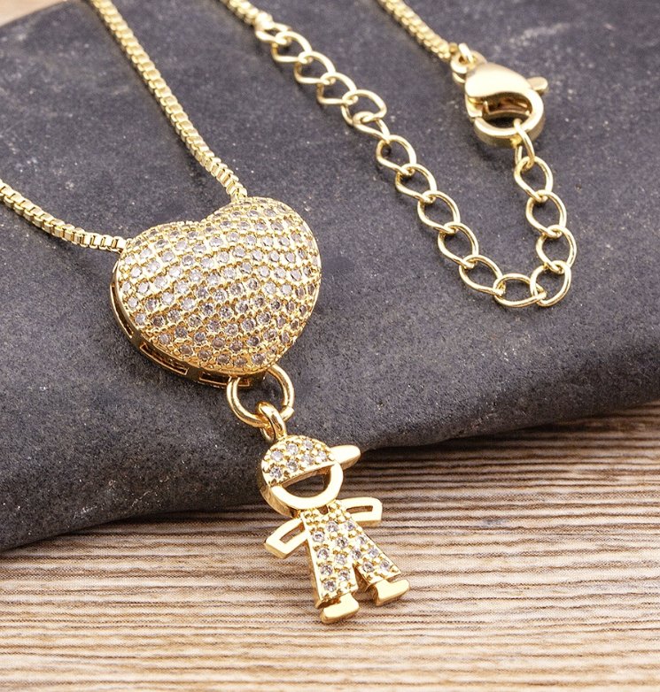 Collar Amor de Mamá - 1 a 5 colgantes - Moroveta