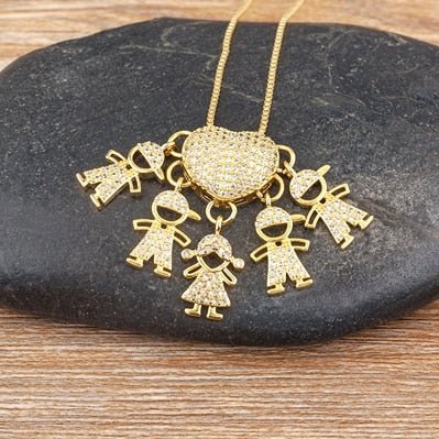 Collar Amor de Mamá - 1 a 5 colgantes - Moroveta