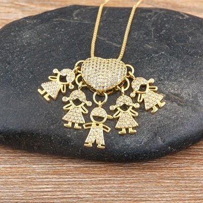 Collar Amor de Mamá - 1 a 5 colgantes - Moroveta