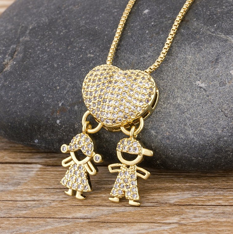 Collar Amor de Mamá - 1 a 5 colgantes - Moroveta