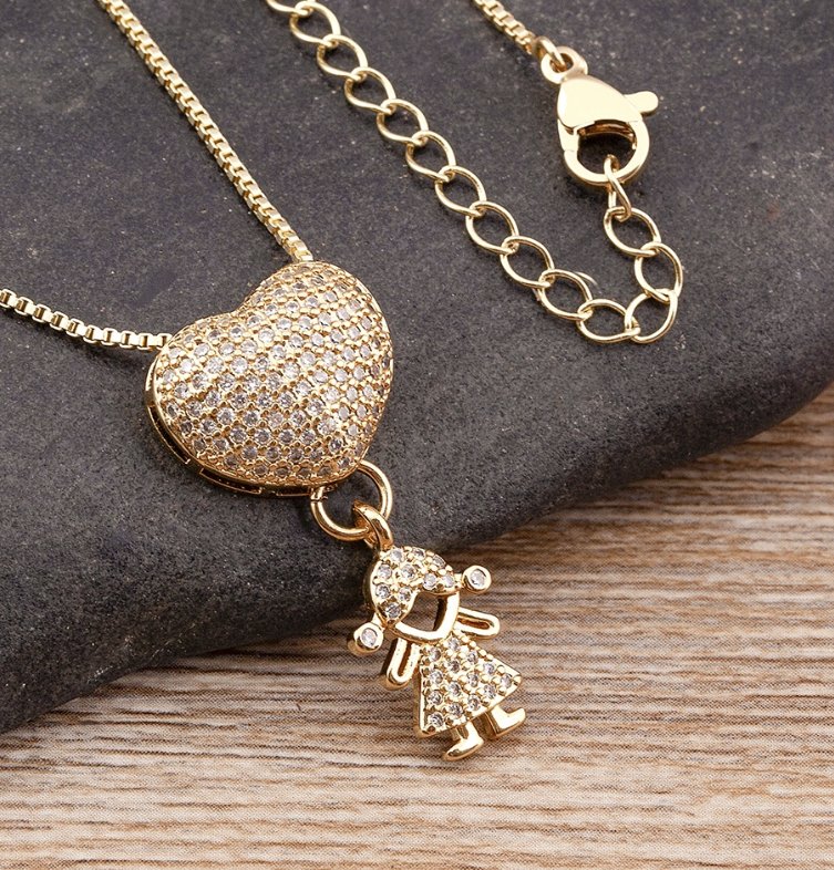 Collar Amor de Mamá - 1 a 5 colgantes - Moroveta